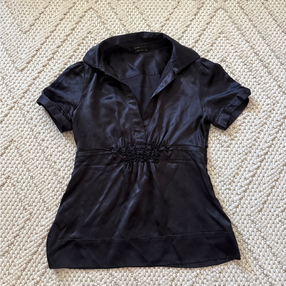 BCBG MaxAzria Navy women’s shirt size small